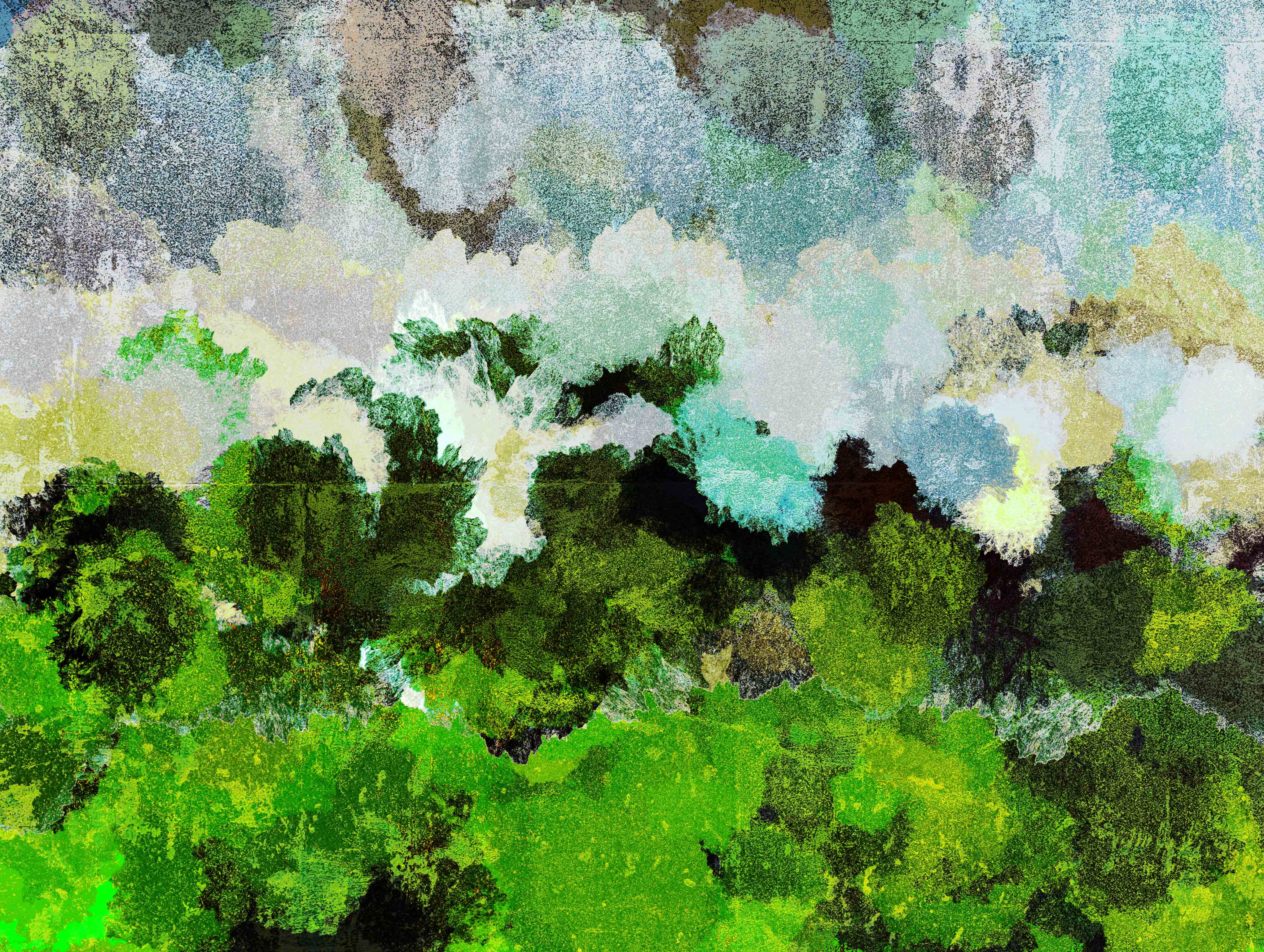 Artist Series - Morning fog in the foothills of Mount Ohtake